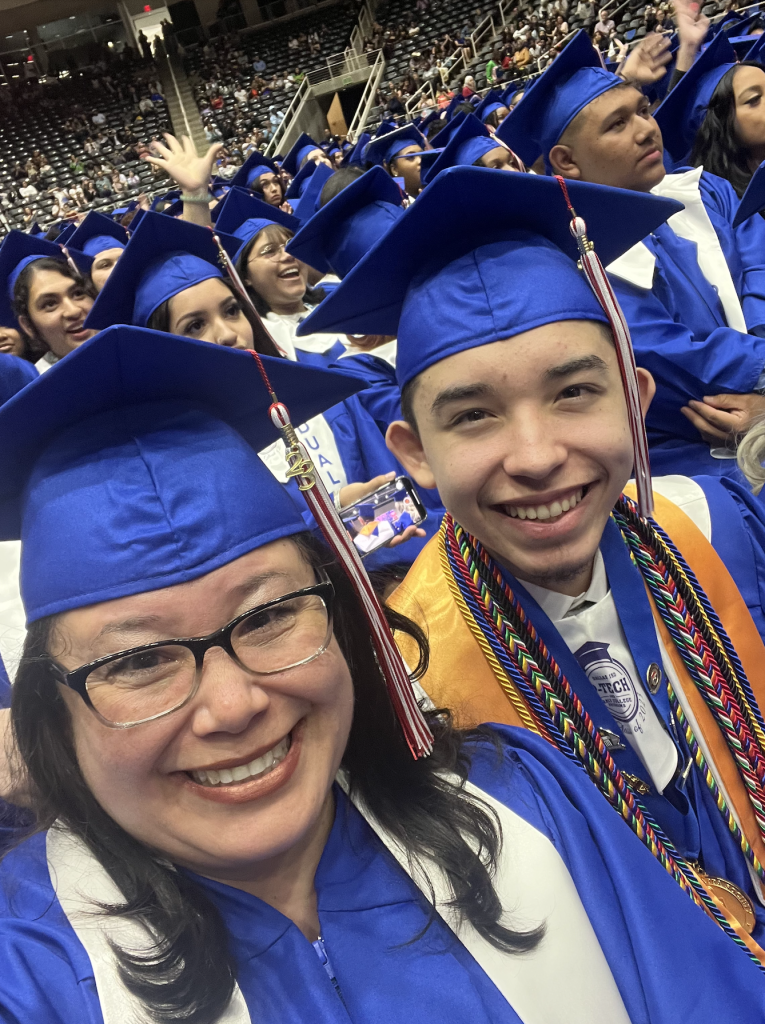 Mother and son receive degrees together Dallas ISD Staff News